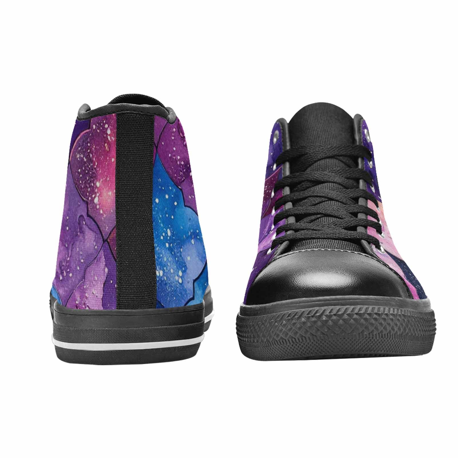 MEN'S Galaxy Stars Nebula High Top Canvas Grunge Custom Sneakers