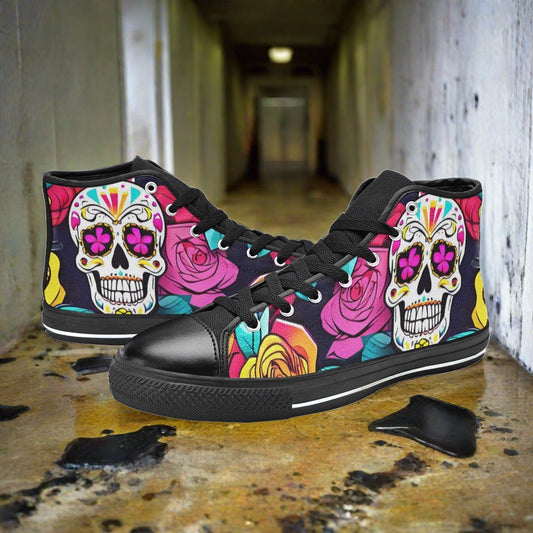 Aztec Dark Cosmic Wearable MEN Bold Art - Freaky Shoes | Custom Art Sneakers