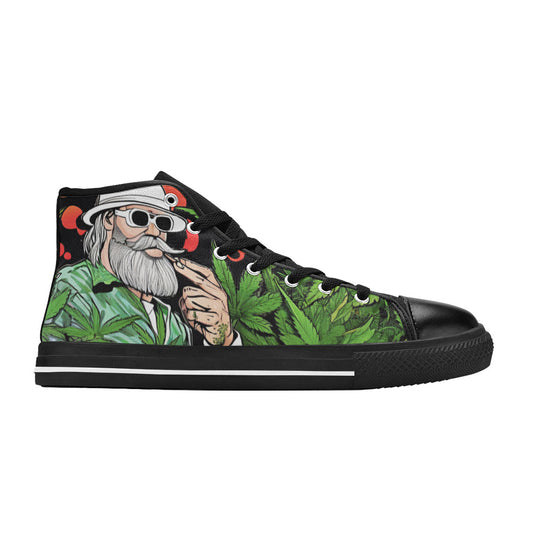 MEN'S Healthy Garden 420 Men’S High Top Canvas Dark Academia Custom Shoes