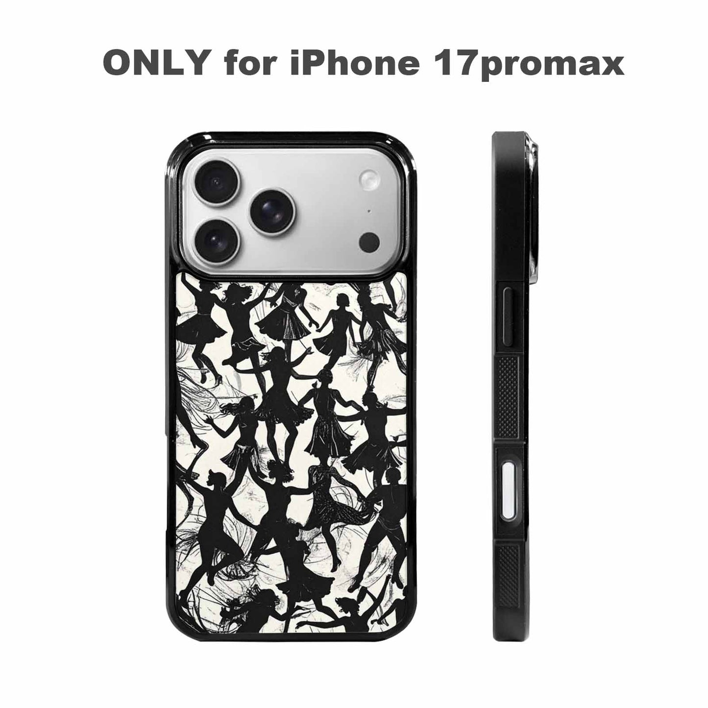 iPhone 17 Pro Max Case — Bold Dancing Figure Line Original Art, Customized Protective Case