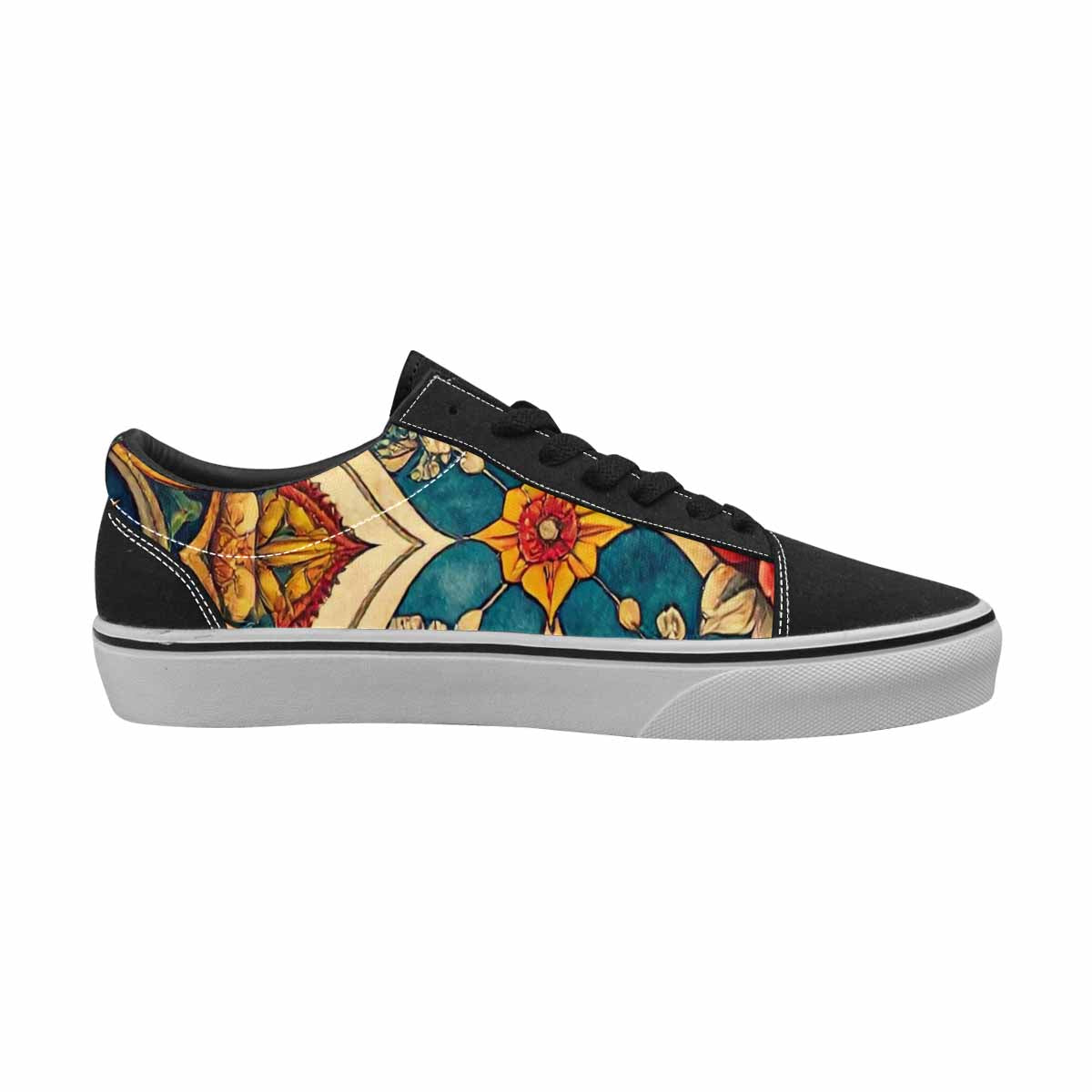 WOMEN'S Old School Tattoo Canvas Lace-Up Dreamcore Custom Shoes