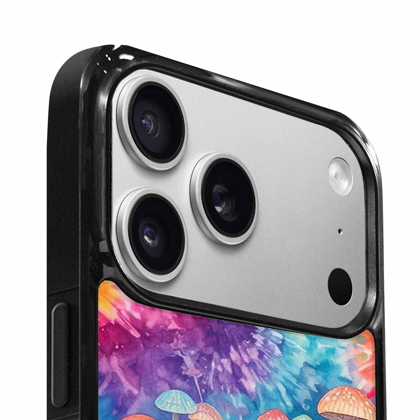iPhone 17 Pro Max Case — Mushrooms Tie Dyemushrooms Pat Tie Dye, Customized Protective Case
