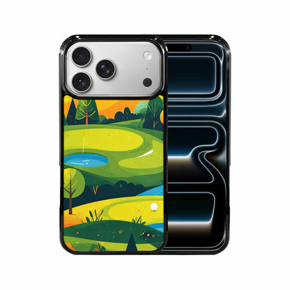 iPhone 17 Pro Max Case — Golf Cartoon Art Pattern Cartoon Cute, Custom Printed Phone Case