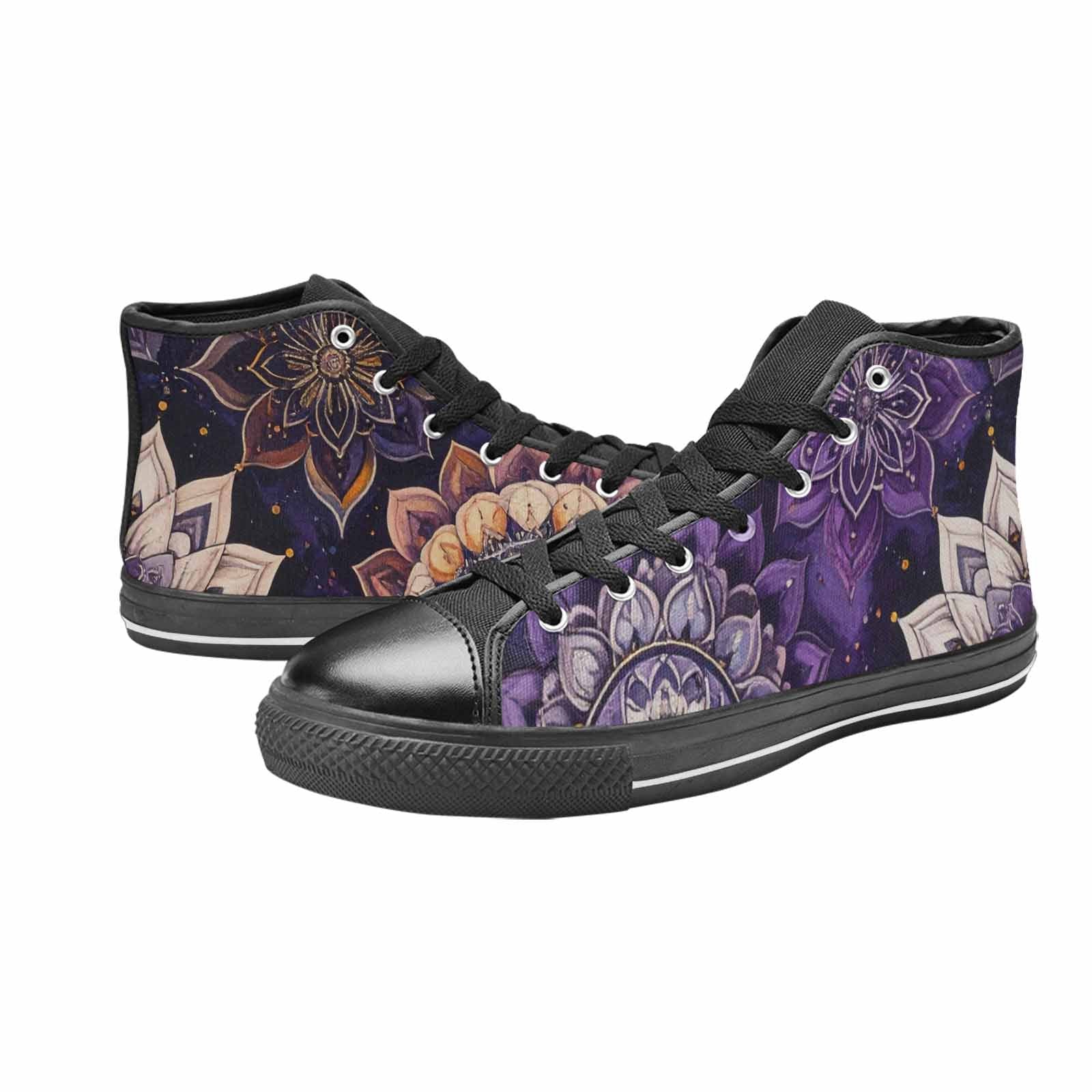 WOMEN'S Mandala High Top Canvas Dark Academia Shoes