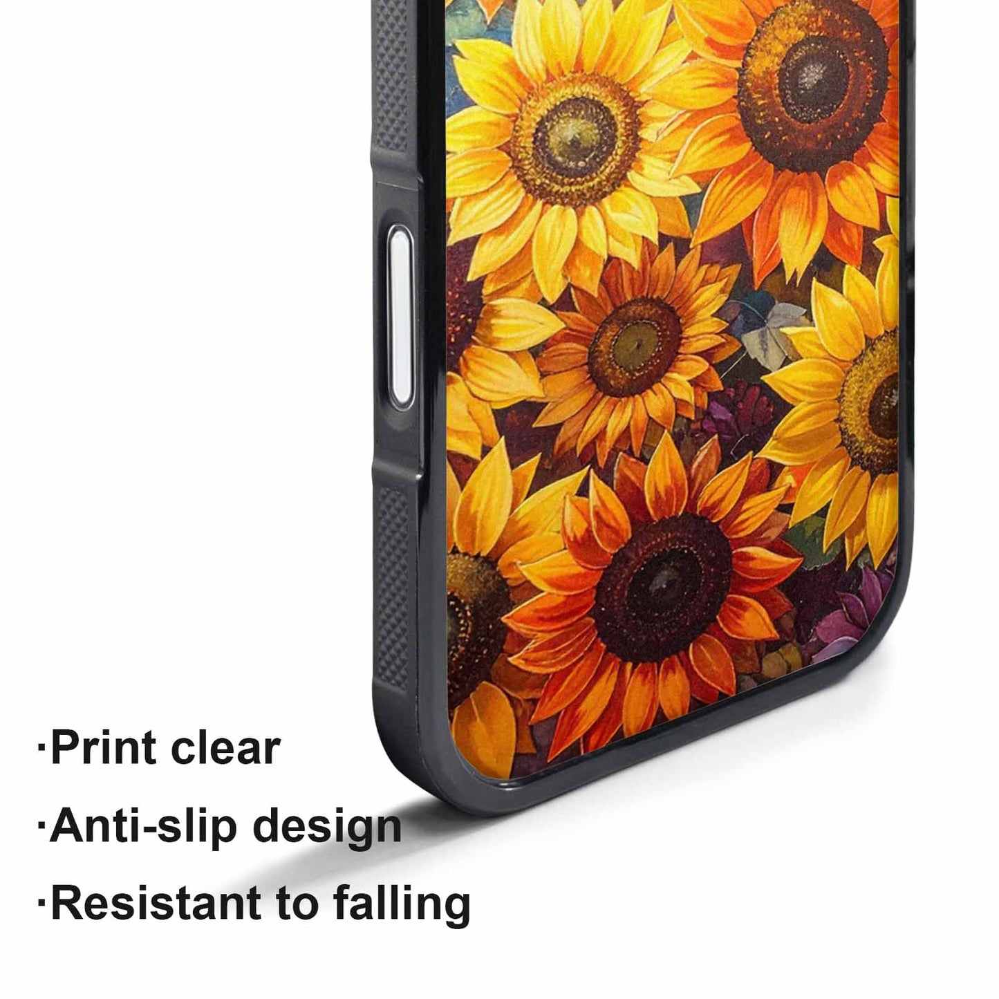 iPhone 17 Air Case — Full Color Vibrant Sunflower Burst Floral, Original Design Phone Case