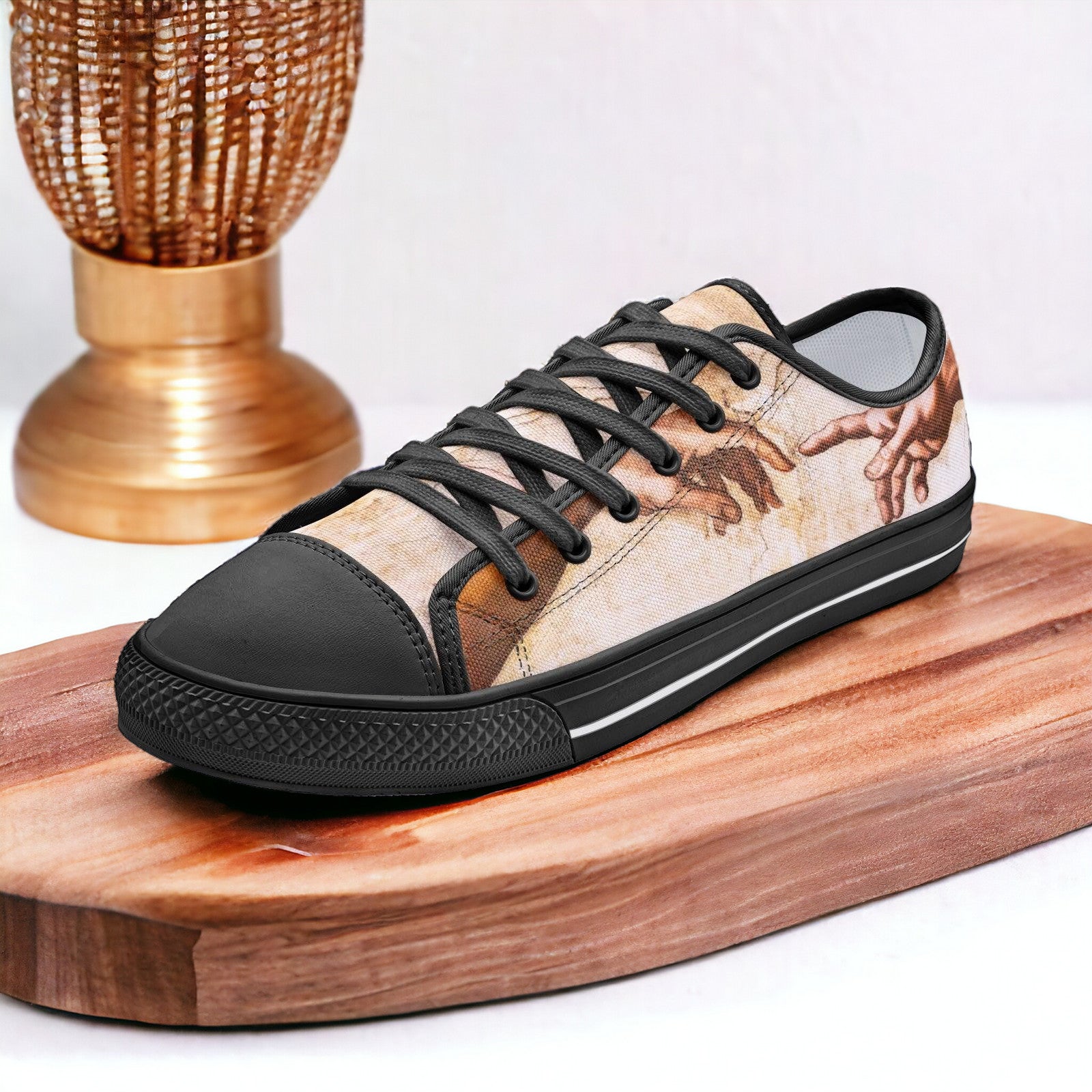 Celtic Magenta Gold Vivid Bold Art - Freaky Shoes | Custom Art Sneakers