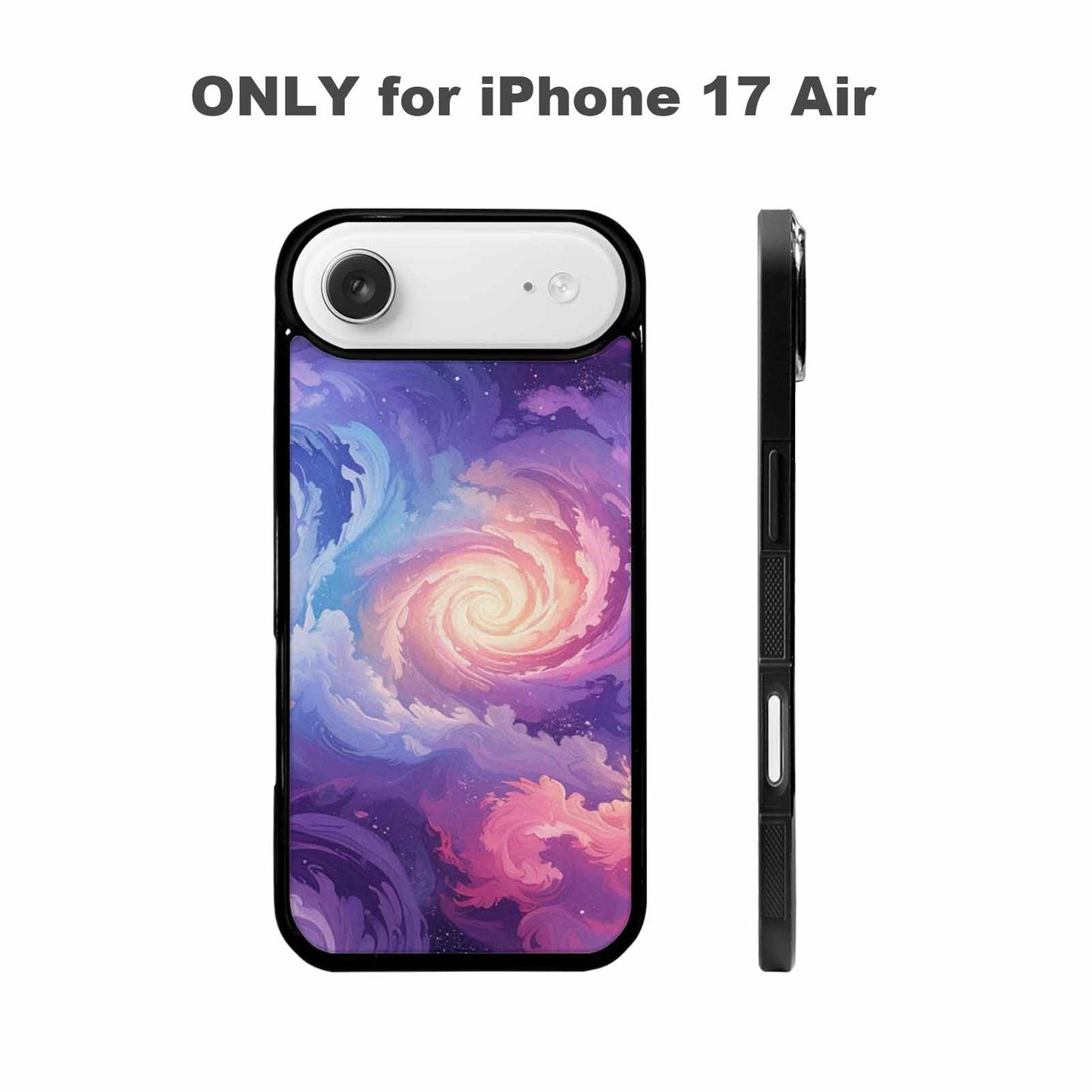 iPhone 17 Air Case — Seamless Repeating Pattern Of Overlapping Galaxy, Personalized Phone Case
