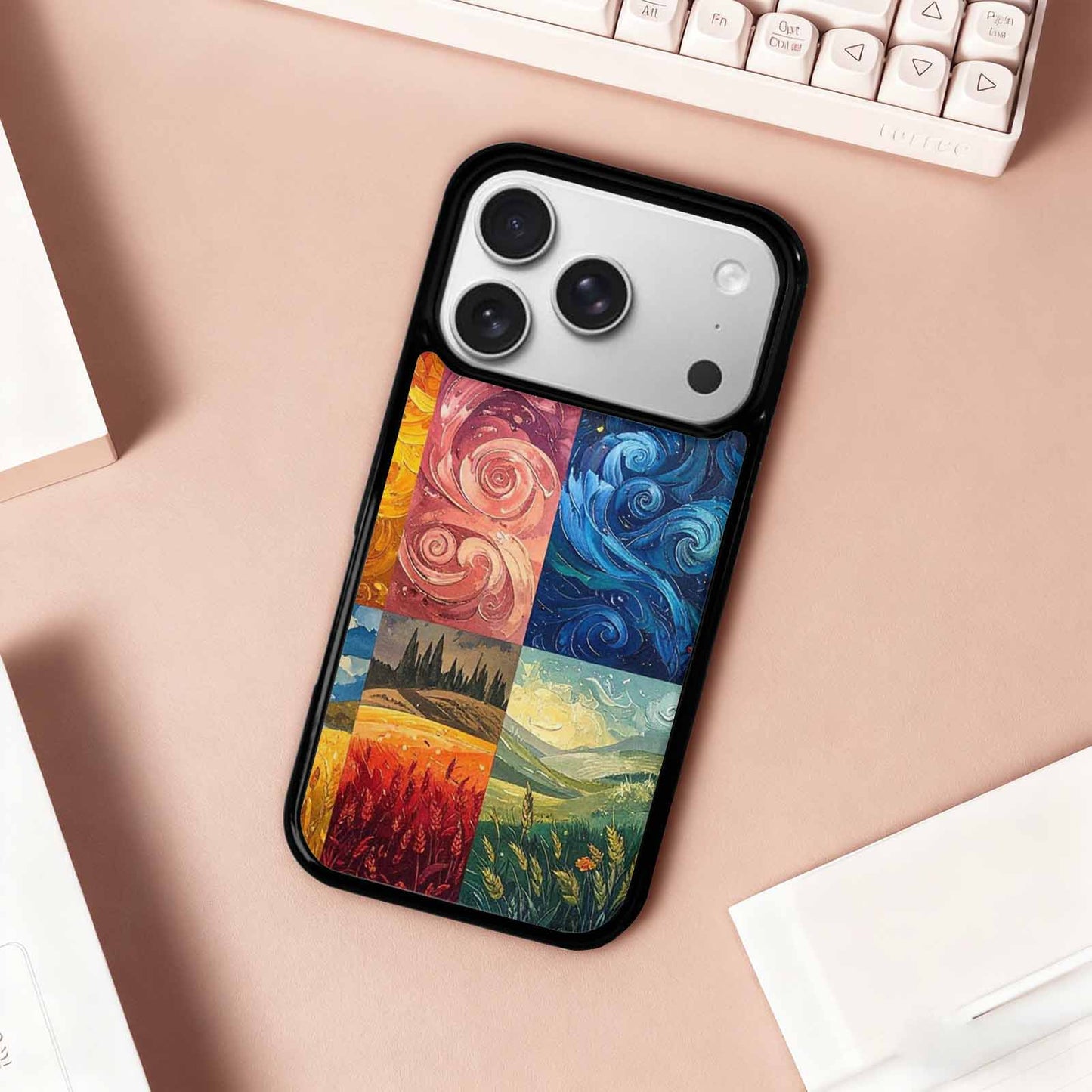 iPhone 17 Pro Case — Small Van Gogh Style Swirl Galaxy, Original Design Phone Case