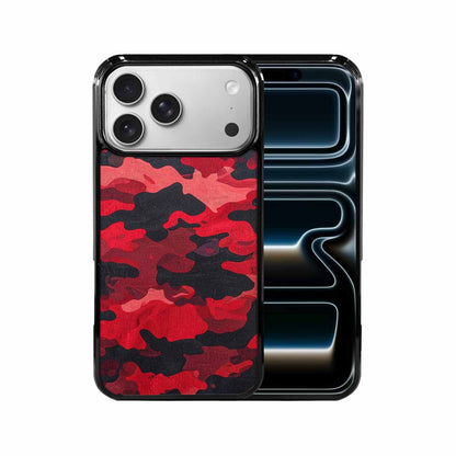 iPhone 17 Pro Max Case — Tactical Camo Red Black Custom Camo, Custom Phone Case