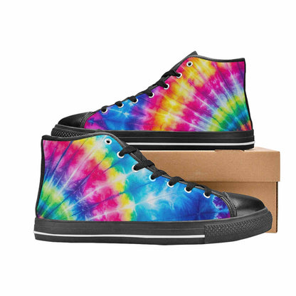 WOMEN'S Tie Dye Acid Wash Color High Top Canvas Dreamcore Sneakers