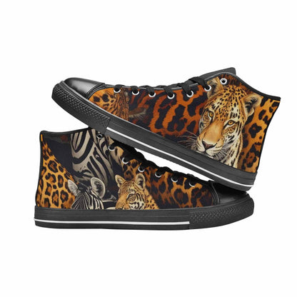 MEN'S Animal Print High Top Canvas Aesthetic Custom Shoes