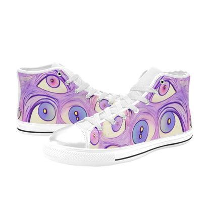 MEN'S Cc Wall Eyes Trippy High Top Canvas Cottagecore Shoes