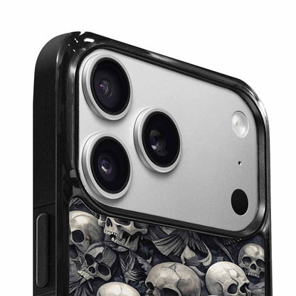 iPhone 17 Pro Case — Skull Dark Art Gothic Print Gothic, Custom Printed Phone Case