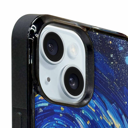 iPhone 15 Plus Case — Starry Night Van Gogh Paint Art, Custom Made Phone Cover