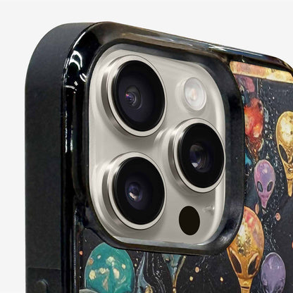 iPhone 15 Pro Max Case — Aliens Marblealiens Pattern Cyi, Custom Print Case Cover