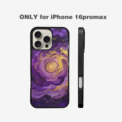 iPhone 16 Pro Max Case — Swirling Brushstroke Starry Night Texture Blended, Custom Art Phone Cover