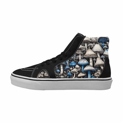 MEN'S Mushrooms (general) High Top Canvas Neon Fantasy Shoes