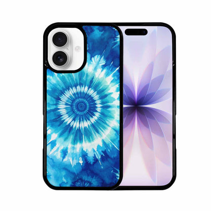 iPhone 17 Case — Tie Dye Ocean Blues Tie Dye, Custom Art Phone Cover