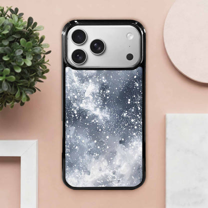 iPhone 17 Pro Max Case — Galaxy Art Silver White Galaxy Space, Personalized Phone Case