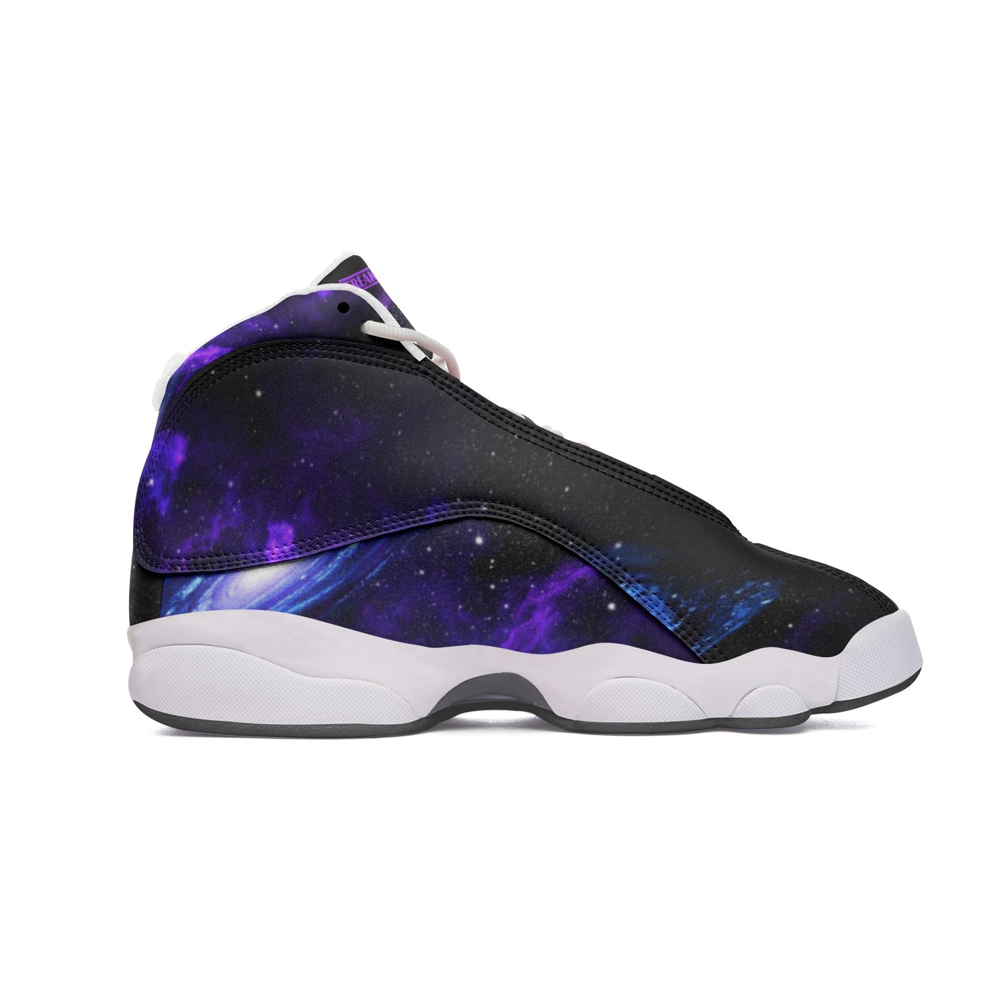 Deep Space Star Cluster Classic Custom Sneakers | Freaky Shoes® Unisex High Top Leather Sneakers