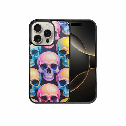 iPhone 16 Pro Case — Dripping Candy Skulls Custom, Customized Protective Case