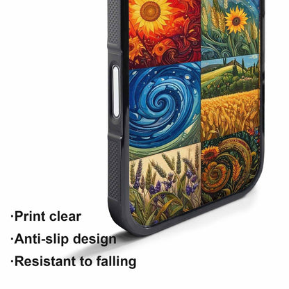 iPhone 17 Pro Case — Small Van Gogh Style Swirl Galaxy, Customized Protective Case