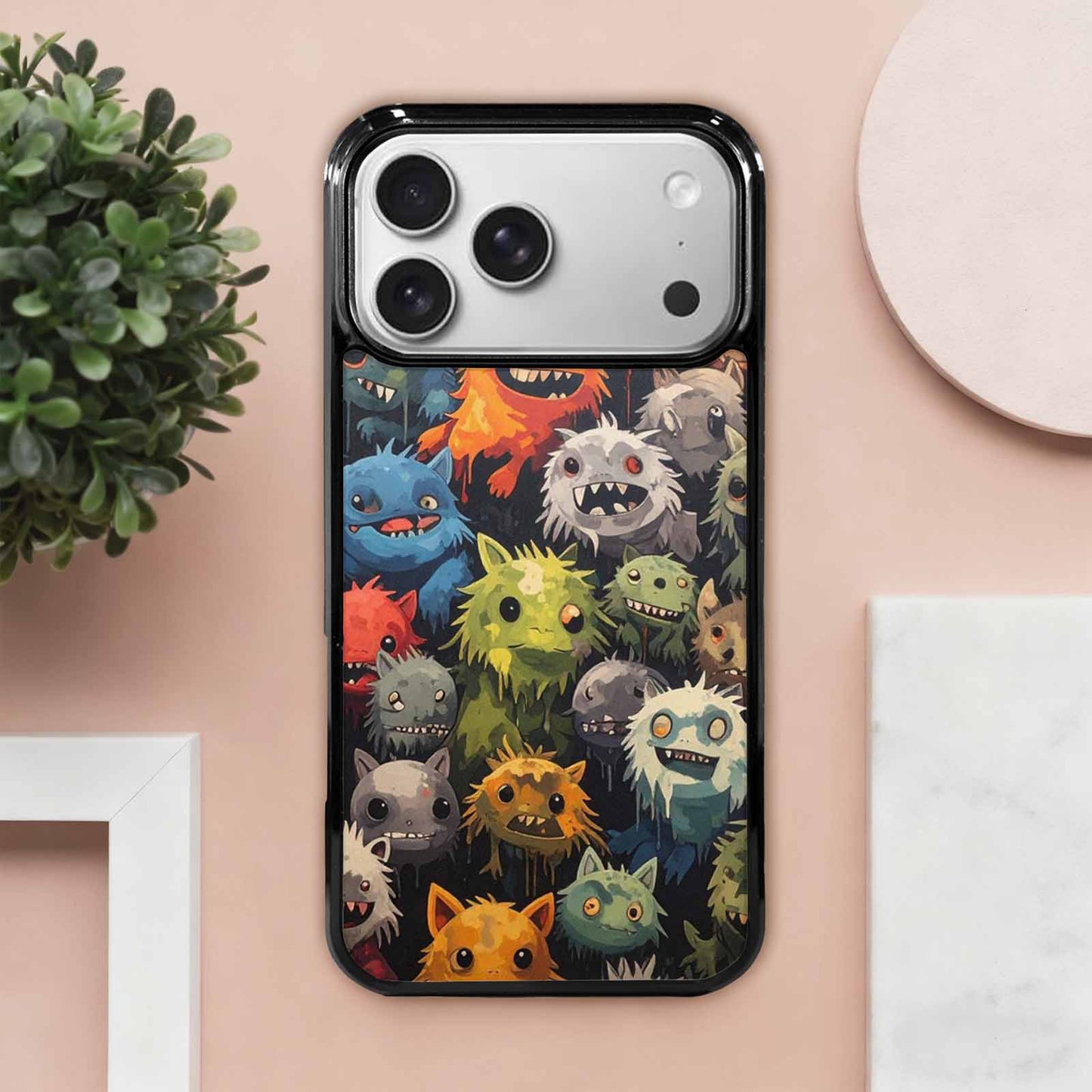 iPhone 17 Pro Max Case — Monsters Camomonsters Pattern U0v Camo, Custom Art Phone Cover