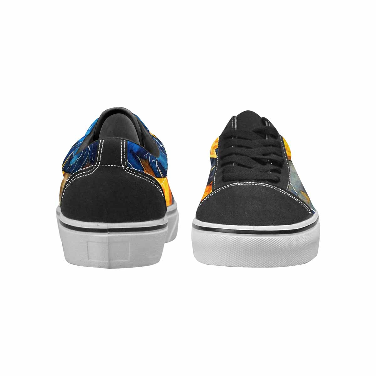 WOMEN'S Lightning Bolt Canvas Lace-Up Surreal Custom Shoes