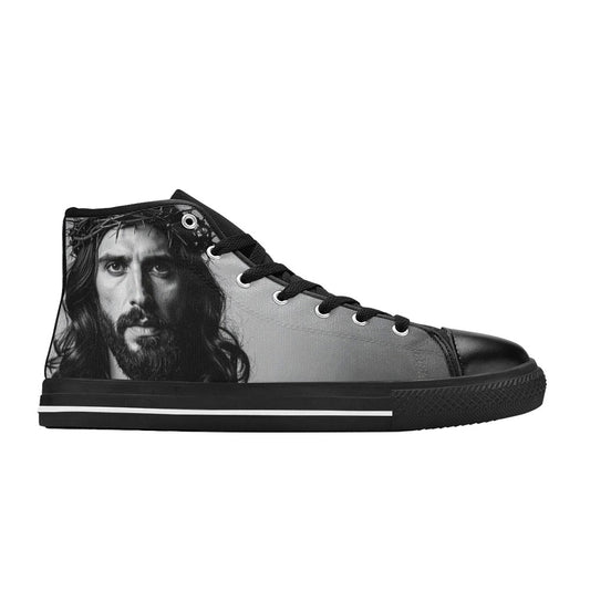 WOMEN'S Jesus37 High Top Canvas Wallpaper Art Custom Sneakers