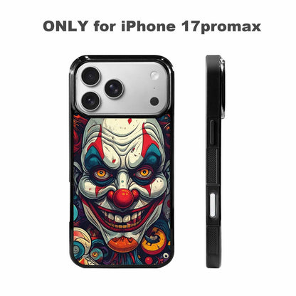 iPhone 17 Pro Max Case — Evil Circus Heads Faces Cartoon Cute, Custom Designed Case Cover