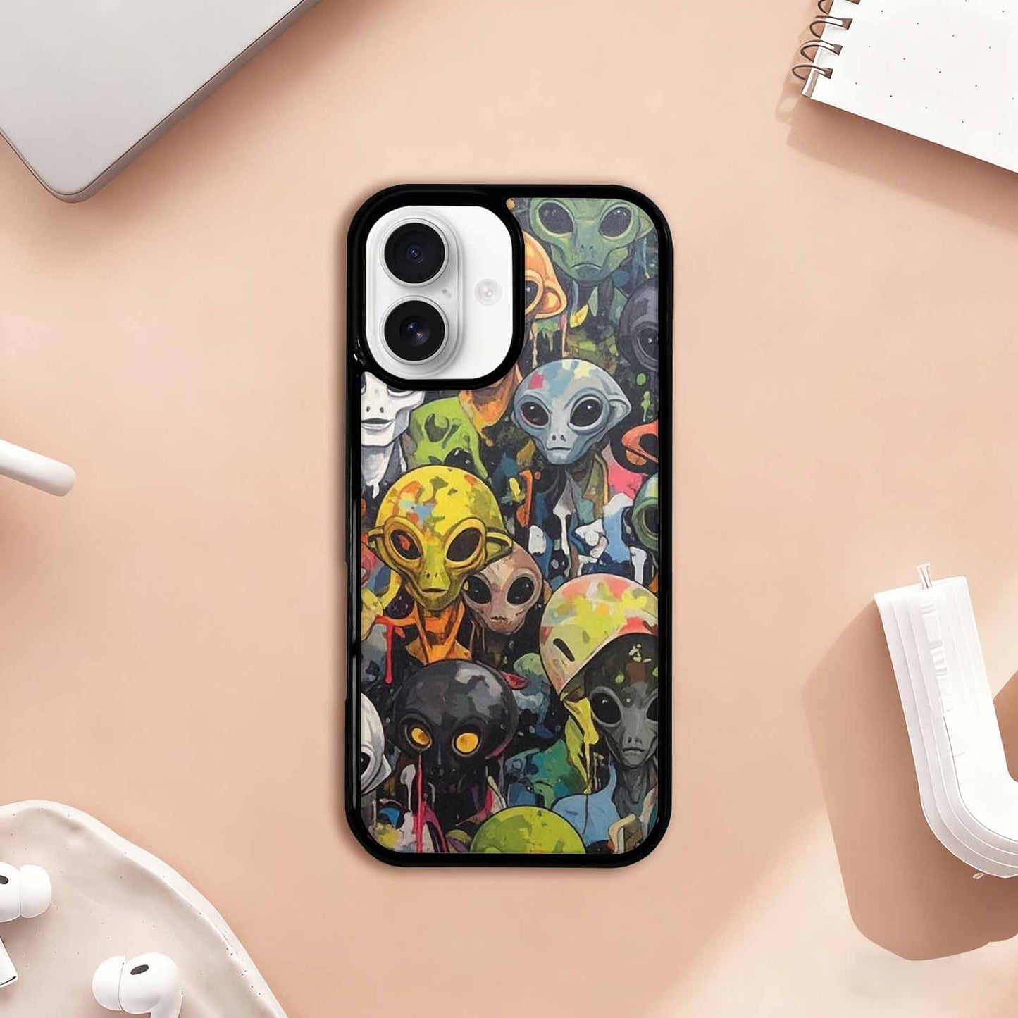 iPhone 17 Case — Aliens Camo Aliens Alien Scifi, Unique Phone Case Design