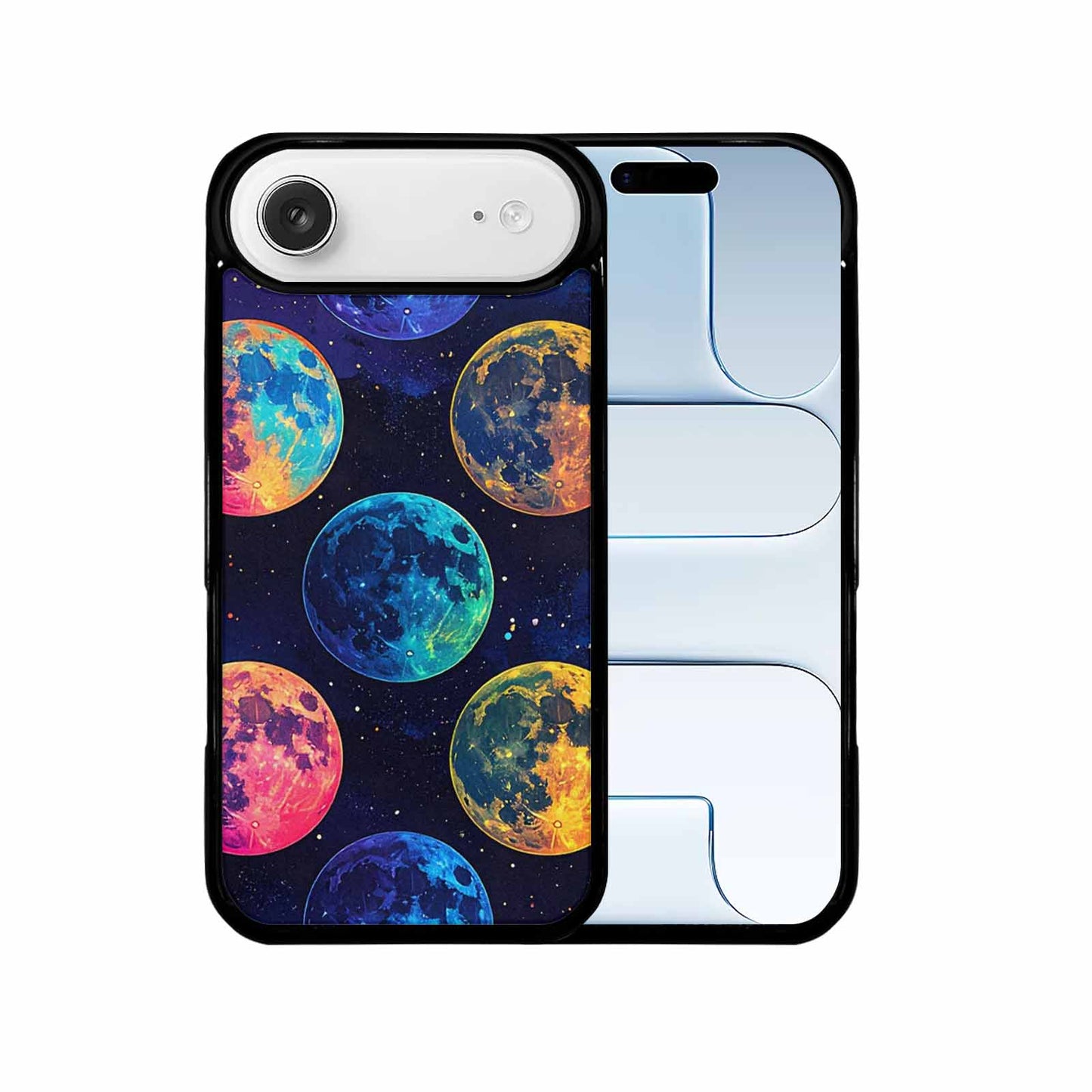 iPhone 17 Air Case — Neon Winter Moon Seamless Cartoon Cute, Original Design Phone Case