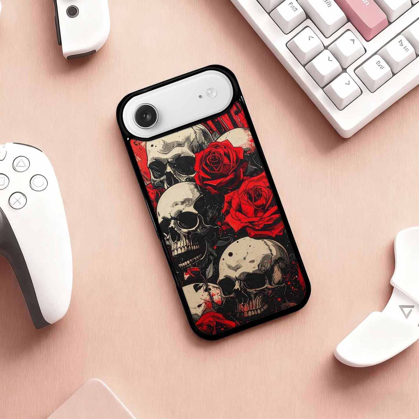 iPhone 17 Air Case — Skull Dark Art Gothic Print Gothic, Unique Phone Case Design