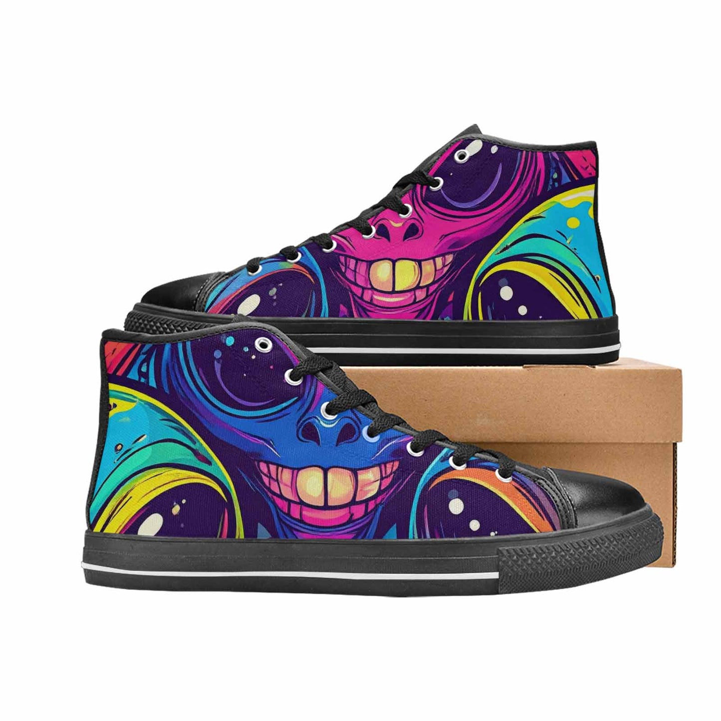 MEN'S Alien Ufo Cartoon High Top Canvas Dreamcore Sneakers
