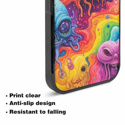 iPhone 15 Plus Case — Aliens Tie Dyemelting Aliens P, Custom Phone Case