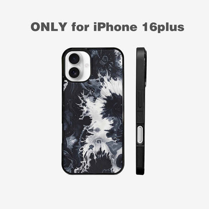 iPhone 16 Plus Case — Black White Animal Print, Custom Print Case Cover