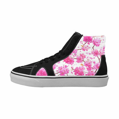MEN'S Cherry Blossom Branch Cherry High Top Canvas Aesthetic Custom Shoes