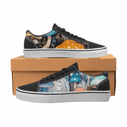 WOMEN'S Mushrooms Lace-Up Canvas Grunge Custom Shoes