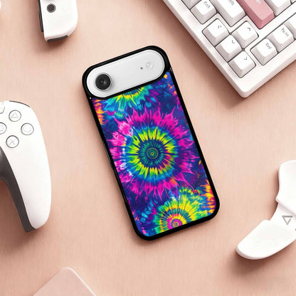 iPhone 17 Air Case — Tie Dye Neon Acid Blended Tie, Personalized Phone Case