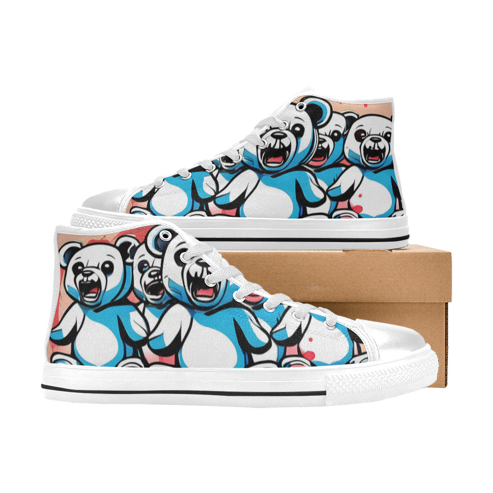 WOMEN'S Bears 4 High Top Canvas Vivid Custom Sneakers