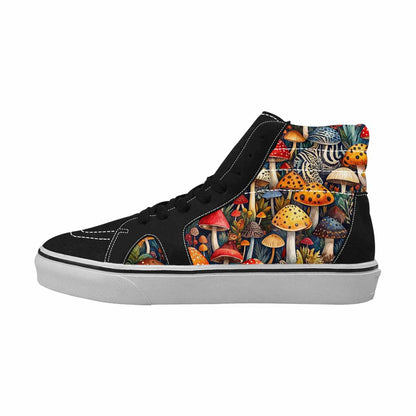 MEN'S Mushrooms High Top Canvas Vivid Custom Sneakers