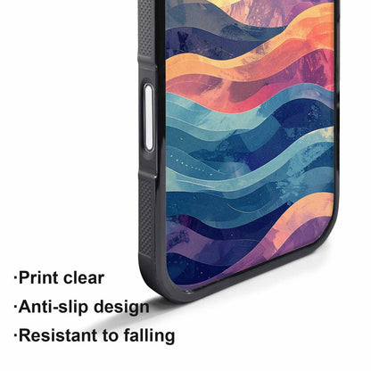 iPhone 17 Air Case — Glowing Camo Wave Camo, Custom Phone Case