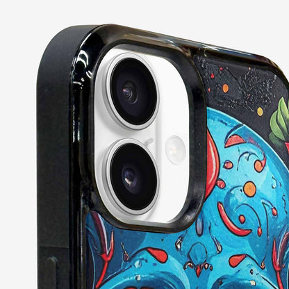 iPhone 16 Plus Case — Graffiti Skull, Custom Designed Case Cover