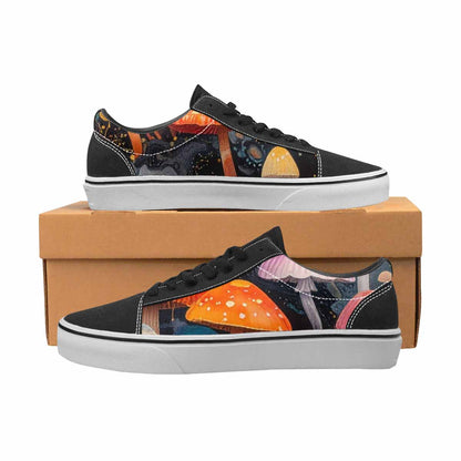 WOMEN'S Mushrooms Lace-Up Canvas Dark Academia Sneakers