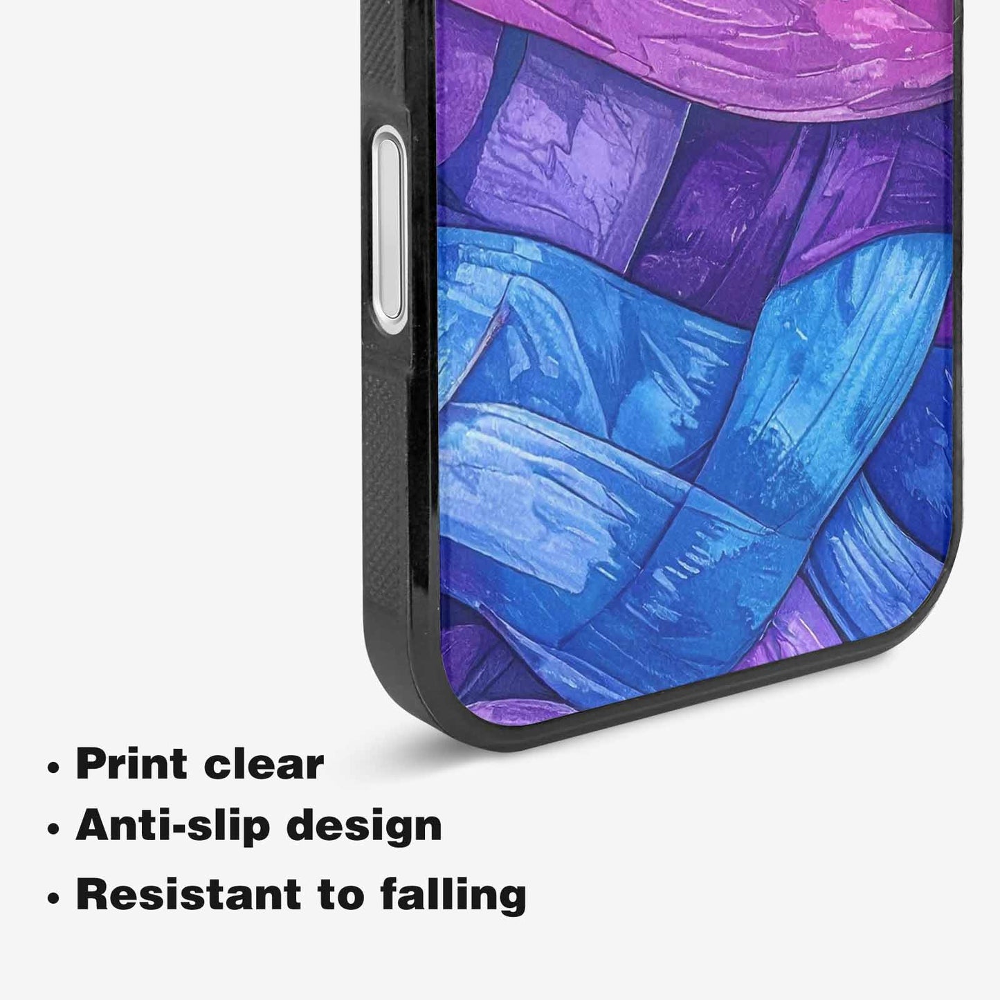 iPhone 16 Plus Case — Bisexual Flag Color Theme Small Rainbow, Customized Protective Case