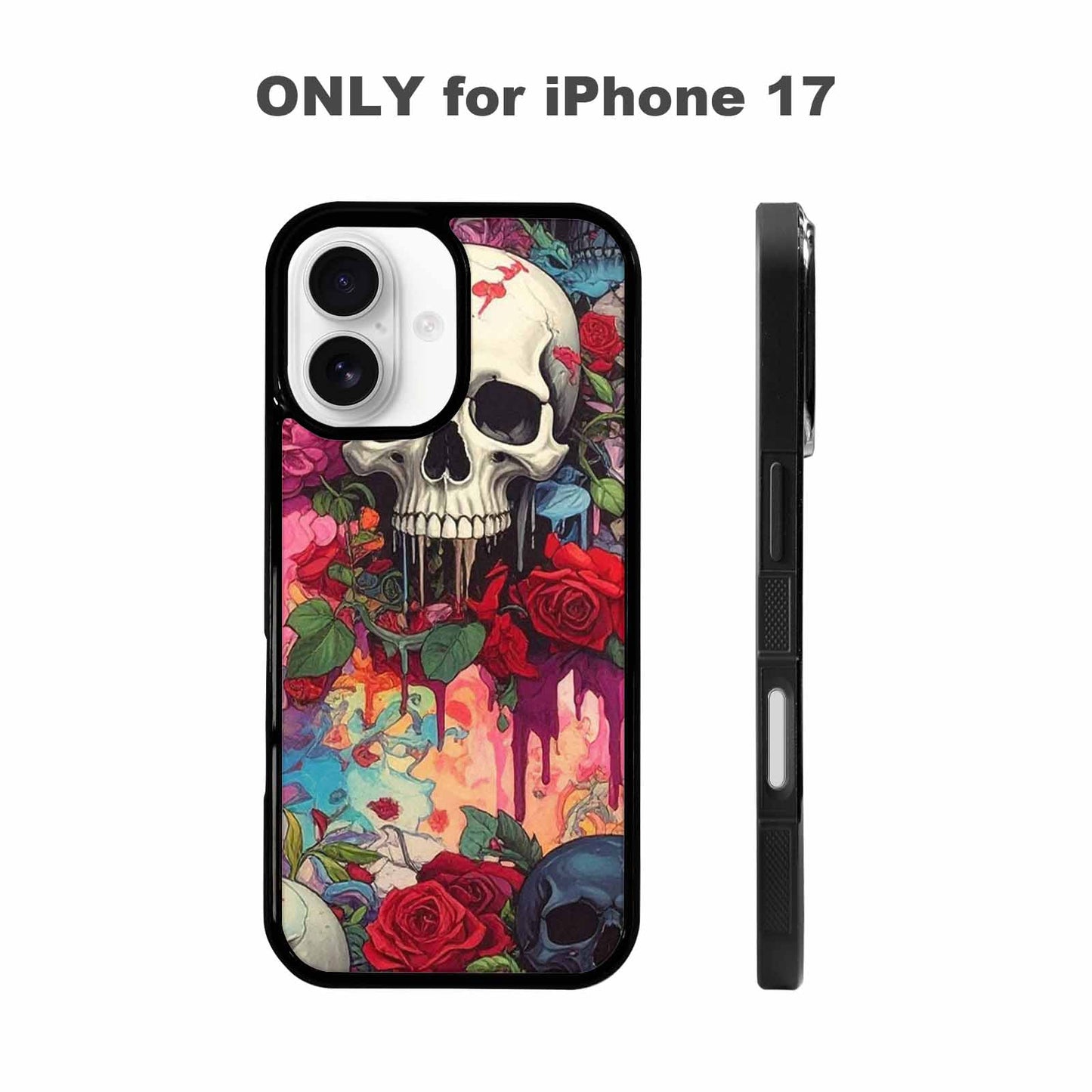 iPhone 17 Case — Skulls And Roses Skulls Gothic Skulls, Original Design Phone Case