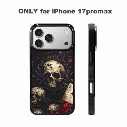 iPhone 17 Pro Max Case — Skull Dark Art Gothic Print Gothic, Custom Designed Case Cover