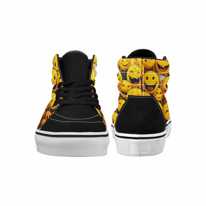 MEN'S Melting Moon Smiley — High Top Canvas Y2K Shoes