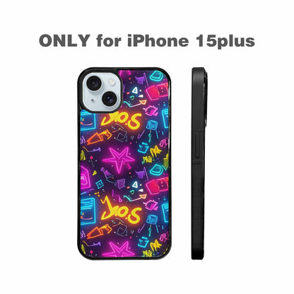 iPhone 15 Plus Case — 80s Retro Motif 80s Retro Motifs, Custom Made Phone Cover