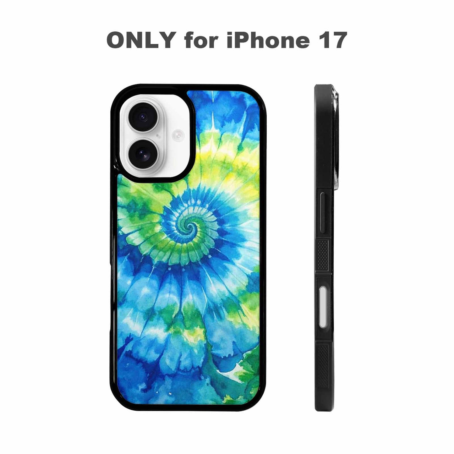 iPhone 17 Case — Small Tie Dye Swirl Tie Dye, Custom Print Case Cover